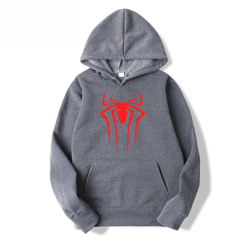 2024Fashion Brand Men'S Hoodie Casual Hoodie Sweatshirt Men'S/Women'S Top Solid Color Printed Spider Hoodie Sweatshirt